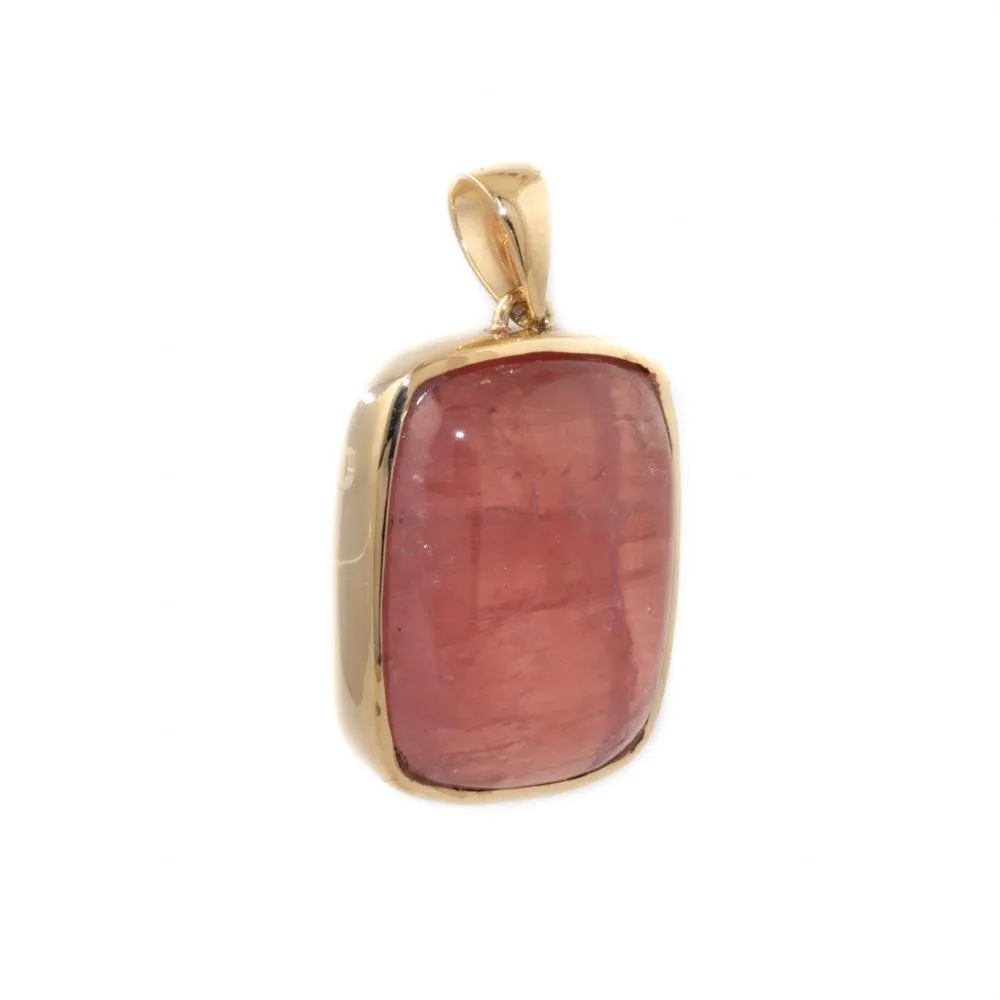 14kt Gold Rhodochrosite Pendant