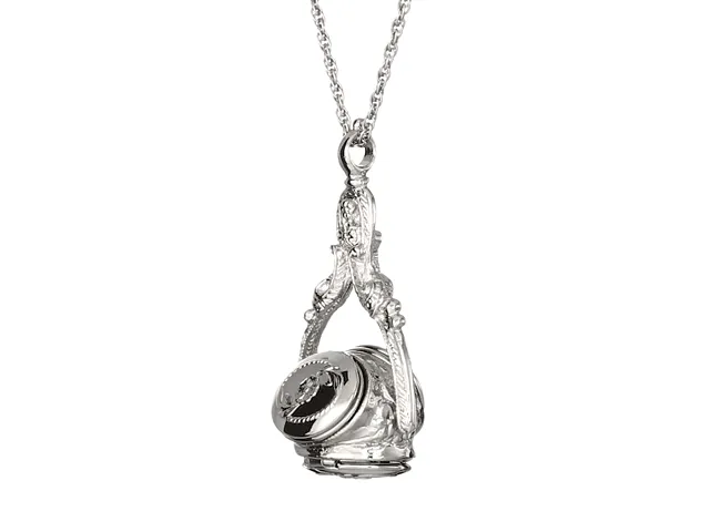 1928 Jewelry 3 Sided Spinner Locket Necklace 30"