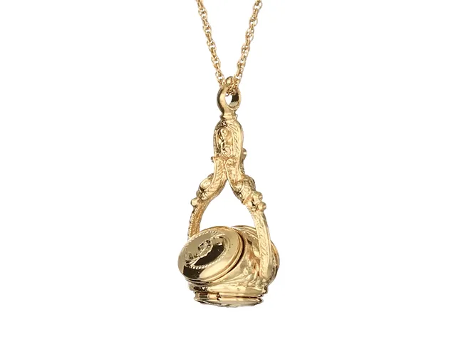 1928 Jewelry 3 Sided Spinner Locket Necklace 30"