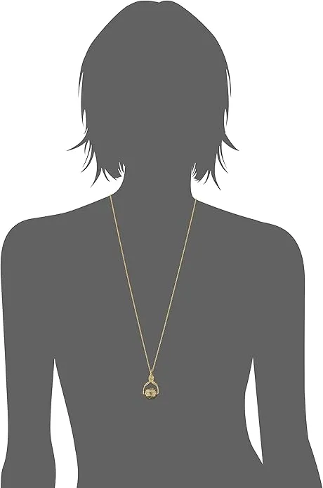 1928 Jewelry 3 Sided Spinner Locket Necklace 30"