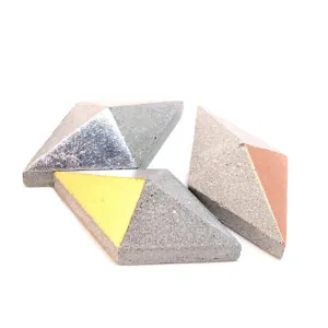 (40% Off) Brooch - Gilded Concrete Diamond (assorted colors) by Studio Corbelle