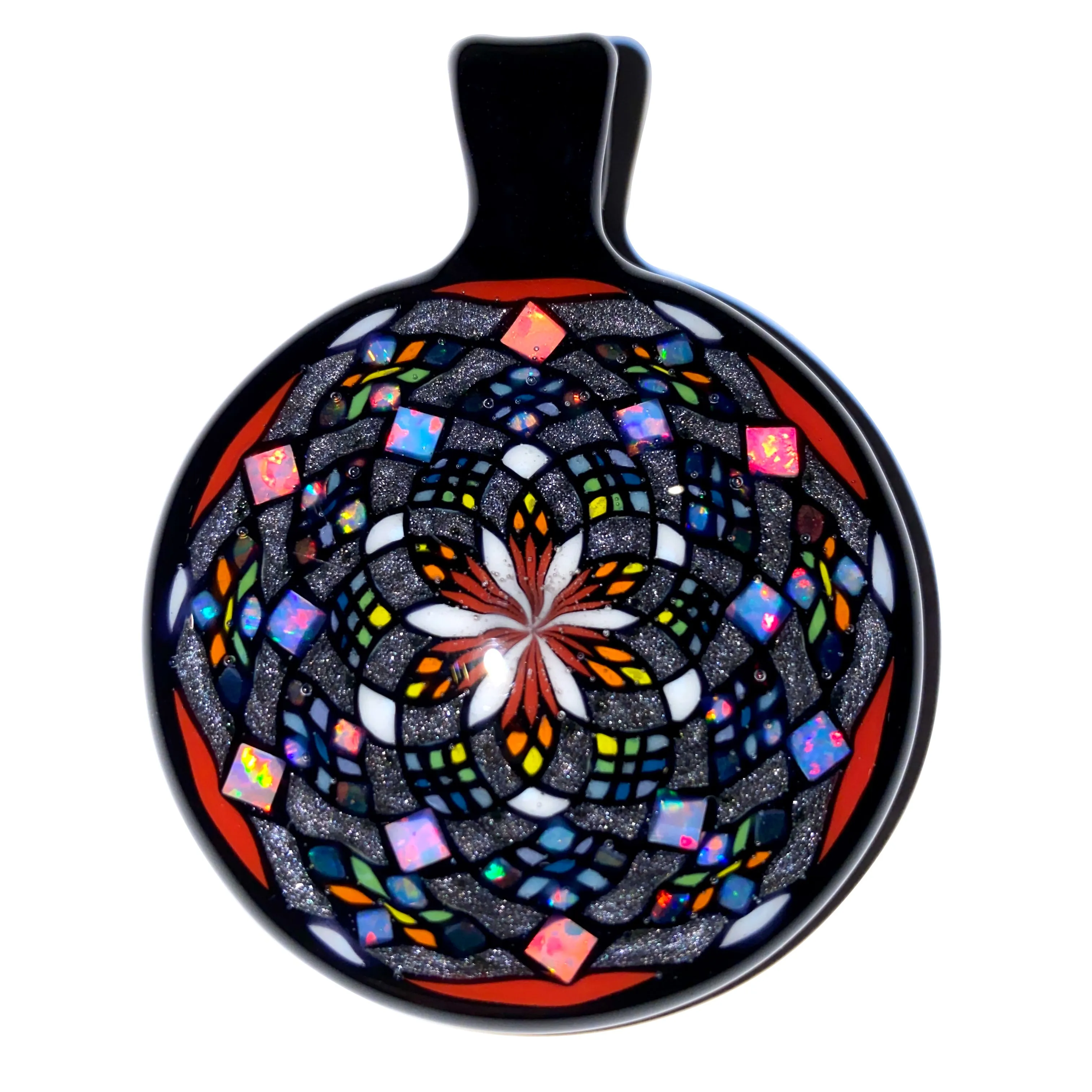 60 Opal Inlay Fillacello Pendant