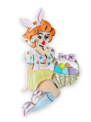 Bunny Belle Brooch by Lipstick & Chrome x Candy Doll Club-TAWNY
