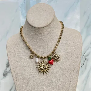 Gold Pendants Necklace