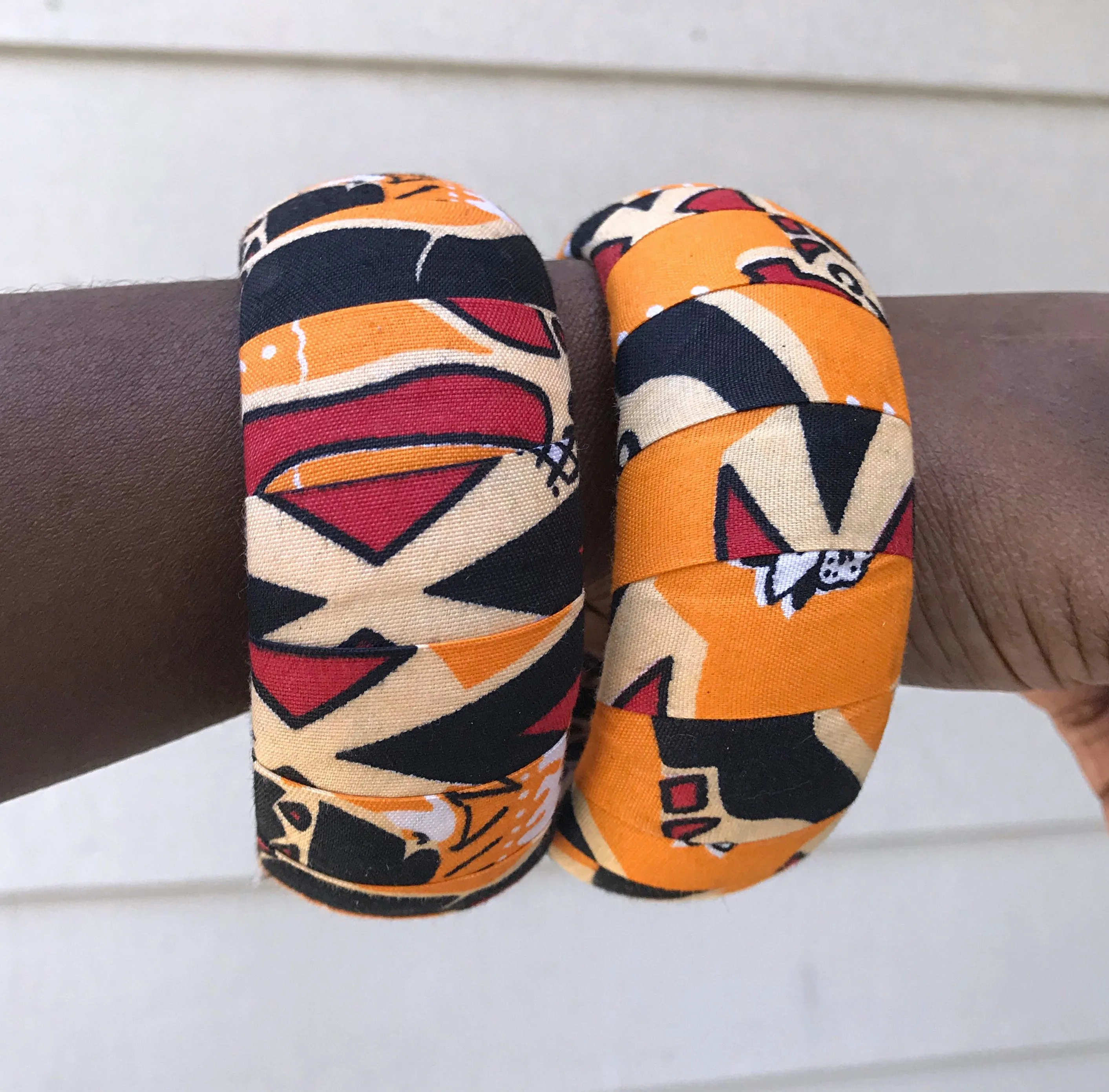 Masika Large Ankara Bangles Bracelets