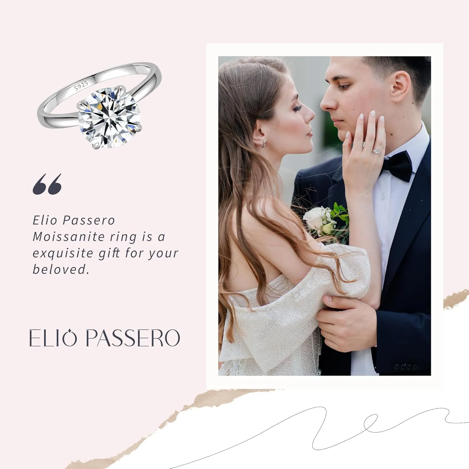 Moissanite Engagement Rings for Women,Promise Rings 925 Sterling Silver with 18K Yellow/White Gold Plated,D Color VVS1 Wedding Band Moissanite Ring 0.5/1/1.5/2/3/4CT