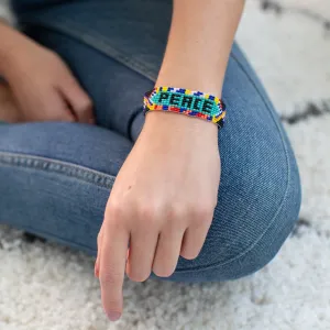 Peace Beaded Friendship Bracelet