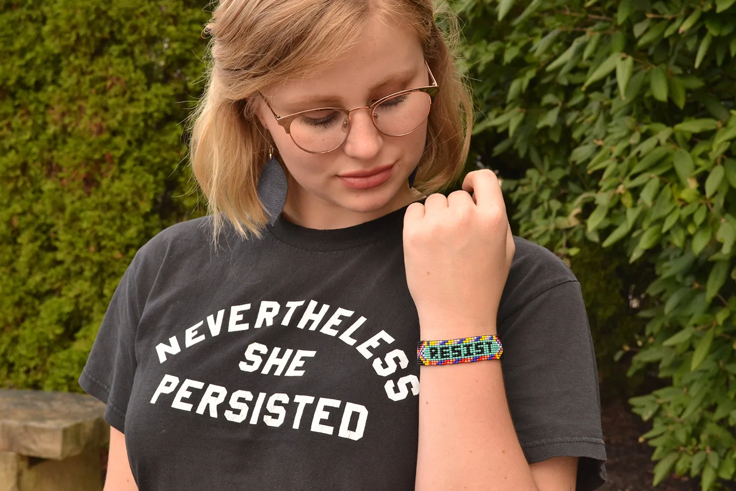 Resist Beaded Friendship Bracelet