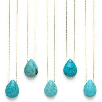 Turquoise Teardrop Pendant