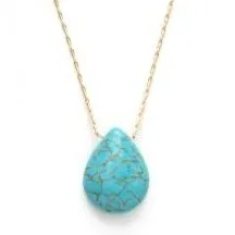 Turquoise Teardrop Pendant